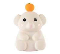 Deechate Cute Elephant Lamp, Silicone Night Light with 30 Minutes Timer, Rechargeable Bedside Lamp with Touch Control Pink