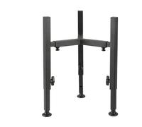 Deechate Dog Bowls Elevated Stand Adjustable Metal Raised Dog Bowl Stand Raised Dog Food Water Bowls for Medium Large Small Breed, Black