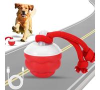 DEECOZY Interactive Dog Toys Ball with Motion Activated, Fun Moving Smart Dog Active Rolling Ball with Two Chew Ropes, Dog Toys for Boredom, Rechargeable Moving Dog Balls for Puppies and Pet