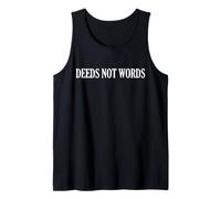 Deeds Not Words: Feminist Suffragette Designs Tank Top