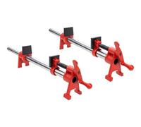 DEEFIINE 1/2 Inch H-Style Professional Wood Gluing Pipe Clamp Set with 30" Steel Pipe. Heavy Duty 1100 Lbs Load Limit for Woodworking
