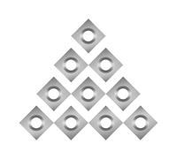 DEEFIINE 11X11mm Square Carbide Inserts for Woodworking(10 pcs)
