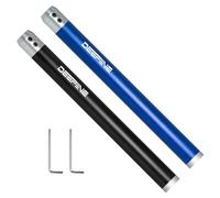 DEEFIINE 2PCS Carbide Wood Lathe Truning Tools Grip Handle, Accept 10mm Square Turning Tool bar (Black and Blue)