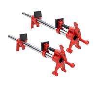 DEEFIINE 3/4 Inch H-Style Professional Wood Gluing Pipe Clamp Set with 30" Steel Pipe. Heavy Duty 1766 Lbs Load Limit,for Woodworking(2-Pack)