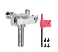 DEEFIINE CNC Spoilboard Surfacing Router Bits,1/2“ Shank 3” Cutting Diameter and Planer Router Bits Spoilboard Cutter with Removable Inserts, Carbide Tipped Slab Flattening Bit for Woodworking