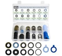 DEEFILL 100PCS 12 Types Metal Rubber Oil Drain Plug Gasket Assortment Kit Replace 097-021, 097-025, 097-035, 55196309, 097-116, 097-119, 097-115, 097-139, 097-146