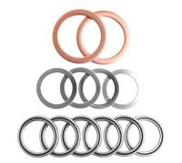 DEEFILL 12pcs Transfer & Differential Oil Drain Plug Gaskets Fit Toyota Lexus 4Runner Land Cruiser Tundra Highlander RAV4 Sequoia Sienna Replace 90430-18008, 12157-10010, 90430-24003, 90430-A0003