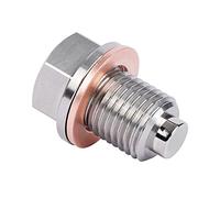 DEEFILL M14 x 1.5 Magnetic Oil Drain Plug, Stainless Steel Oil Drain Plug with Copper Crush Washer Replacement for Ford, GM, Hyundai, KIA and Accord, CRV, Civic, Pilot, Fit, Odyssey