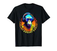 Deejay, Monkey D.J. with headphones music lovers Funny T-Shirt