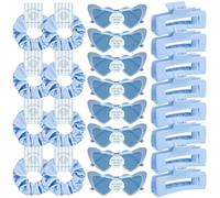 DEEKA 24 Pcs Last Toast On The Coast Bachelorette Party Favors Decorations Bridesmaid Proposal Gifts Heart Sunglasses Hair Claw Clips Satin Scrunchies Accessories Set Bridal Party Wedding Party Gifts