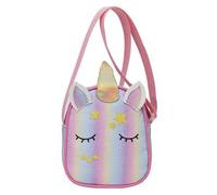 DEEKEY Little Girls Purses for Kids - Toddler Mini Cute Princess Handbags Shoulder Crossbody Messenger Bag Toys Gifts, Rainbow Pink