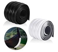 Deekin 2 Pcs Kayak Keel Guard for Fiberglass 4" Width Boat Kayak Aluminum Boat Prevent Damage Self Installation Kayak Accessories for Fiberless Boats Inflatable Boats(118 x 4 Inch,White, Black)