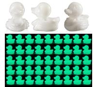 DEEKIN 50 Pcs Halloween Skeleton Rubber Ducks 2 Inch Luminous Ducks Spooky Fluorescent Bones Halloween Horror Party Favors Glow in The Dark Decoration Birthday Party Gift for 3 Years and Older
