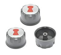 DEEKOOL 69893 BBQ Control Knobs, Replacement Gas Control Knobs for Weber E-Spirit 310/320/330 Series with Front Mounted Control Burner (Year 2013-2017)