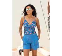 Weird Fish Deeley Ripstop Shorts Azure Size 10