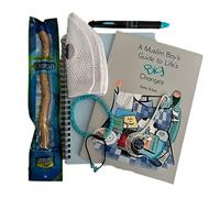 Deen Gifts Older Muslim Boy's Guide with Blue Notebook and Prayer Essentials Gift Set
