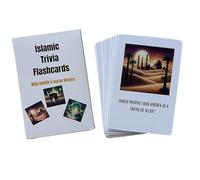 Deen Supplies Islamic Trivia Cards 100 Engaging Questions & Answers with Quranic and Hadith References | Perfect for Learning, Family Game Nights, and Islamic Gifts | All Ages, Minimalist Style