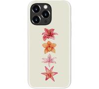DEENAKIN for iPhone 13 Pro Max Case Cute - Wireless Charging Compatible - Dual-Layer Soft Silicone + Hard Shell - Stylish Wildflower Design - Chic Phone Cover for Women - Lily Flower