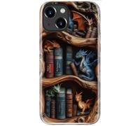 DEENAKIN for iPhone 14 Case/iPhone 13 Case Cute - Wireless Charging Compatible - Dual-Layer Soft Silicone + Hard Shell - Stylish Wildflower Design - Chic Phone Cover for Women - Dragon's Literary Lair