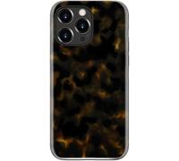 DEENAKIN for iPhone 14 Pro Case Cute - Wireless Charging Compatible - Dual-Layer Soft Silicone + Hard Shell - Stylish Wildflower Design - Chic Phone Cover for Women - Golden-Brown Textured