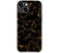 DEENAKIN for iPhone 15 Case Cute - Wireless Charging Compatible - Dual-Layer Soft Silicone + Hard Shell - Stylish Wildflower Design - Chic Phone Cover for Women - Golden-Brown Textured