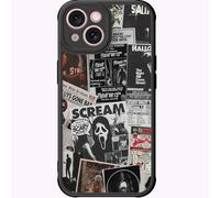 DEENAKIN for iPhone 15 Plus Case Cute,Aesthetic Floral Hard Shell,Compatible with Magsafe,Trendy Unique Cool Retro Western Coquette Protective Slim Phone Cover for Women Girls,Scream