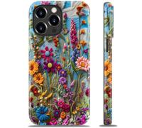 DEENAKIN for iPhone 15 Pro Max Case - Wireless Charging Compatible - Dual-Layer Hard Shell & Silicone Cover - Protective Phone Case with Trendy Cute Designs for Women - Floral Kaleidoscope