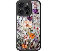 DEENAKIN for iPhone 16 Pro Max Case Cute,Aesthetic Floral Hard Shell,Compatible with Magsafe,Trendy Unique Cool Retro Western Coquette Protective Slim Phone Cover for Women Girls,Marbled Floral Veins
