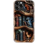 DEENAKIN for iPhone 16 Pro Max Case Cute - Wireless Charging Compatible - Dual-Layer Soft Silicone + Hard Shell - Stylish Wildflower Design - Chic Phone Cover for Women - Dragon's Literary Lair
