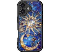 DEENAKIN for iPhone 17 Case Cute,Aesthetic Floral Hard Shell,Compatible with Magsafe,Trendy Unique Cool Retro Western Coquette Protective Slim Phone Cover for Women Girls,Astral Mystique