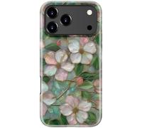 DEENAKIN for iPhone 17 Pro Max Case Cute - Wireless Charging Compatible - Dual-Layer Soft Silicone + Hard Shell - Stylish Wildflower Design - Chic Phone Cover for Women - Dogwood Flower