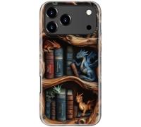 DEENAKIN for iPhone 17 Pro Max Case Cute - Wireless Charging Compatible - Dual-Layer Soft Silicone + Hard Shell - Stylish Wildflower Design - Chic Phone Cover for Women - Dragon's Literary Lair