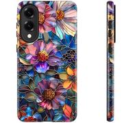 DEENAKIN for Samsung Galaxy S25 Edge Case Cute - Wireless Charging Compatible - Dual-Layer Soft Silicone + Hard Shell - Stylish Wildflower Design - Chic Phone Cover for Women - Vibrant Blossoms