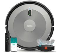Deenkee Robot Vacuum Cleaner with Mop, 4000Pa Ultra Strong Suction Robot Vacuum Cleaner, Super Thin Robotic Vacuum with Auto Carpet Boost, WiFi/APP/Voice/Remote, for Hard Floors Carpets Pet Hairs