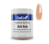 DeEnterprises, Inc. DeEnti Acrylic Nail Powder, 2 Ounce Dark Nude Acrylic Powder for Nails, Salon Quality, Durable, Bubble-Free, Professional Powder for Manicure, Nail Art, Nails