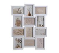 DEENZ 12 Multi Aperture Photos Frame Sleek White Tone Wall Mount Pictures Home Décor 61X46.5Cm
