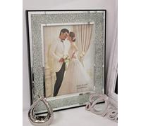 Deenz 12X16" Inches Crushed Glass Crystal Diamond Photo Frame Home Decor, Gift, The World'S Largest Picture Frame Collection Of Deenz Store