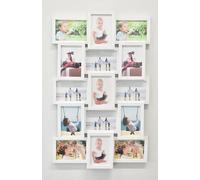 DEENZ 15 Picture Multi Aperture Photo Frame For 15 Photos Holds 6x4 Home Decoration, Living Room, Bedroom Room, Eye-Catching Design (White)