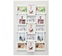 DEENZ 15 Pictures Multi Aperture Photo Frame For 15 Photos Holds 6X4 Inch White