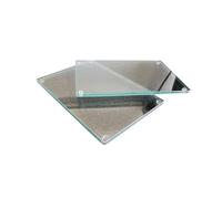 DEENZ 2 X Clear Glass Worktop Saver Kitchen Chopping Board 20X30