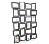 DEENZ 24 Photos Multi Picture Wall Frame 6x4 photo Multi Photo Designer Frame 24-Aperture Wall Hanging Memories Decoration Black