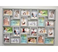 DEENZ 24 Picture Multi Aperture Photo Frame For 24 Photos Holds 6x4 Home Decoration, Living Room, Bedroom Room, Eye-Catching Design (Grey)