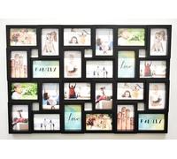 DEENZ 24 Picture Multi Aperture Photo Frame For 24 Photos Holds 6x4 Home Decoration, Living Room, Bedroom Room, Eye-Catching Design (Black)