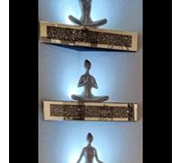 Deenz 2X Conner Shelf Crushed Diamond Mirrored Decorative Wall Shelf Triangle Corner Wall Shelves Crystal Glass Silver