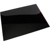 Deenz 2X Tempered Glass Worktop Saver Sleek Black Hob Cover Plate With 8X Anti-Slip Feet All Types Of Cookers Dishwasher Safe 52X30Cm