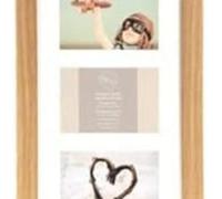 Deenz 3 Multi-Aperture Frame Photos Multi Picture Wall Frame Family Rules Collage Frame Photo Frame 26X43Cm (Oak)