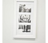 Deenz 3 Multi-Aperture Frame Photos Multi Picture Wall Frame Family Rules Collage Frame Photo Frame 26X43Cm (White)