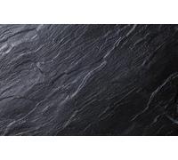 Deenz 30X20Cm 4X Tempered Glass Placemats Black Slate Dishwasher Safe 4mm Chopping Board