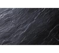 Deenz 30X20Cm 4X Tempered Glass Placemats Black Slate Dishwasher Safe 4mm Chopping Board