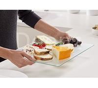 Deenz 30X40Cm 5Mm Completely Clear & Flat Float Glass Worktop Saver for Your Kitchen Chopping Board